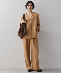 GALLARDAGALANTE | 【セットアップ対応】ジャージーノーカラーオーバージャケット(ベスト)