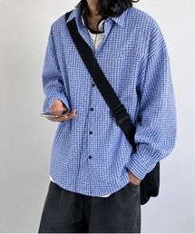 Micro Check Oversize Shirt マイクロチェックオーバーサイズシャツ
