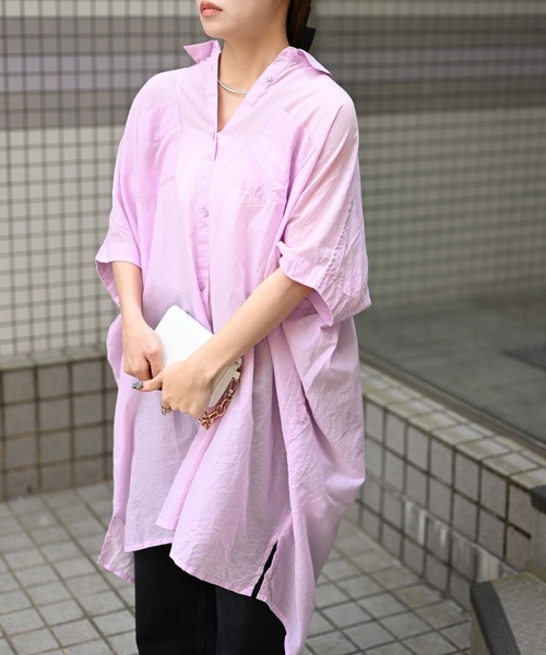 オーバーシルエットシャツ
