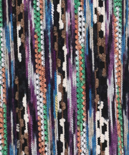 CAMBIO（カンビオ）の「mn3295-Boucle Multicolor Stripe Crewneck クルーネックプルオーバー(PF-262-016)（ニット/セーター・メンズ・パープル/レッド/ブルー・M/L）」の19枚目の写真