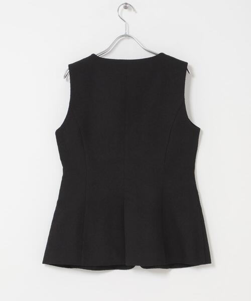 URBAN RESEARCH ROSSO WOMEN(アーバンリサーチ ロッソ)の「ループツイードスクエアネックジレ(ダウンベスト・レディース・ブラック/ブラック系その他・FREE)」の12枚目の写真