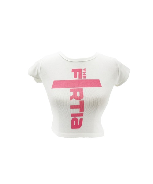 tinkerend(ティンカーエンド)の「【8iuxu_× tinkerend】Vertical Logo Rib Crop Tee / バーティカルロゴリブクロップドTシャツ(Tシャツ/カットソー・レディース・ホワイト系その他/ホワイト系その他2・FREE)」の12枚目の写真