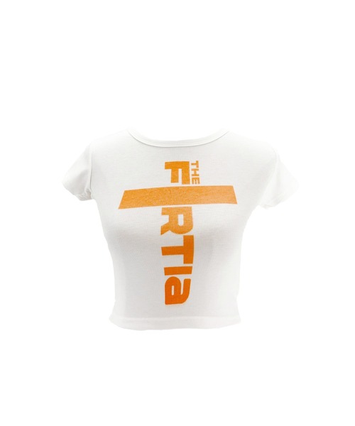 tinkerend(ティンカーエンド)の「【8iuxu_× tinkerend】Vertical Logo Rib Crop Tee / バーティカルロゴリブクロップドTシャツ(Tシャツ/カットソー・レディース・ホワイト系その他/ホワイト系その他2・FREE)」の11枚目の写真