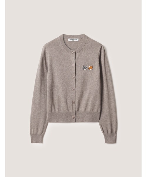 Maison Kitsune(メゾンキツネ)の「DOUBLE FOX HEAD REGULAR CARDIGAN(カーディガン/ボレロ・メンズ・モカ・XS)」の3枚目の写真