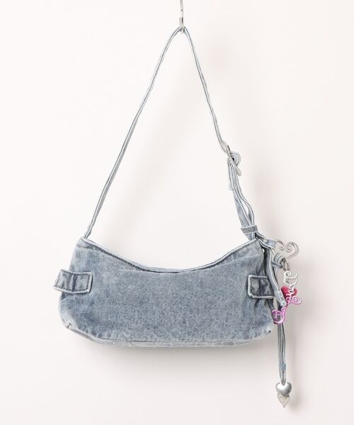Desigual(デシグアル)の「Heart buckle denim shoulder bag / ハートバックルデニムショルダーバッグ(ショルダーバッグ・レディース・ブラック・FREE)」の6枚目の写真