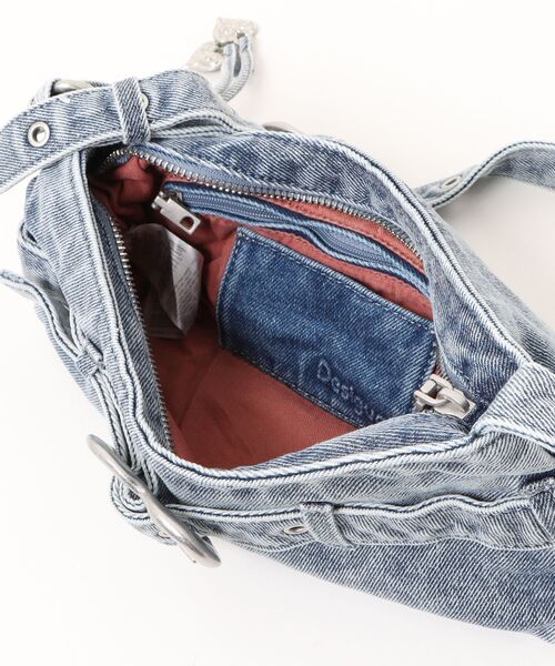 Desigual(デシグアル)の「Heart buckle denim shoulder bag / ハートバックルデニムショルダーバッグ(ショルダーバッグ・レディース・ブラック・FREE)」の9枚目の写真