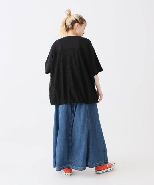 HEART MARKET(ハートマーケット)の「バックバルーンヘムプルオーバー(Tシャツ/カットソー・レディース・ブラック/チャコール/ホワイト/カーキ・FREE)」の8枚目の写真