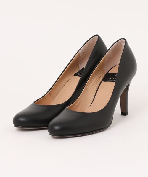 LANVIN collection(ランバン コレクション)の「ラウンドトゥプレーンパンプス(パンプス・レディース・サンドベージュ/ブラック/ブラック系その他・24.5cm/23.5cm/23.0cm/22.5cm/24.0cm)」の2枚目の写真