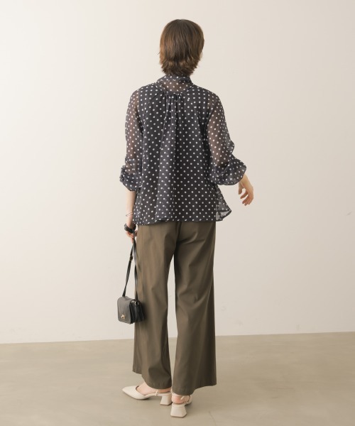 Bou Jeloud(ブージュルード)の「【サイズ展開あり】抗菌防臭HAKIYASE WIDEパンツ(その他パンツ・レディース・グリーン/ブラック/ブラウン/ライトグレー・40/38)」の7枚目の写真