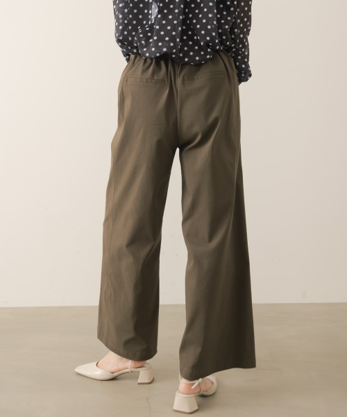 Bou Jeloud(ブージュルード)の「【サイズ展開あり】抗菌防臭HAKIYASE WIDEパンツ(その他パンツ・レディース・グリーン/ブラック/ブラウン/ライトグレー・40/38)」の8枚目の写真