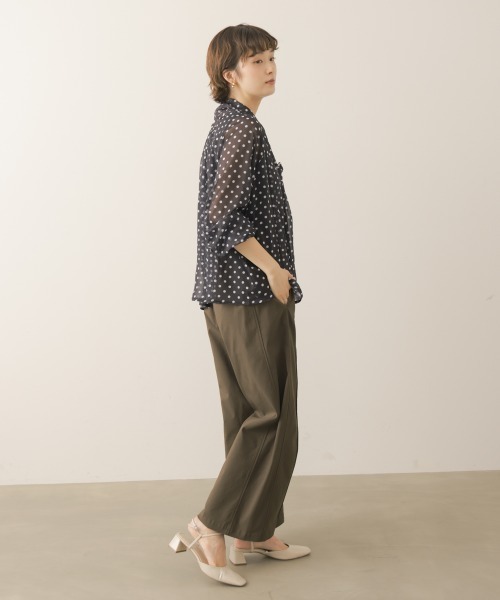 Bou Jeloud(ブージュルード)の「【サイズ展開あり】抗菌防臭HAKIYASE WIDEパンツ(その他パンツ・レディース・グリーン/ブラック/ブラウン/ライトグレー・40/38)」の11枚目の写真