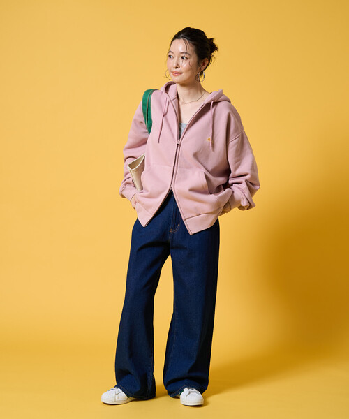 FREAK'S STORE(フリークスストア)の「限定展開 KELTY × FREAK'S STORE/ケルティ 別注 裏起毛 フルジップ パーカー(パーカー・レディース・ピンク/ライトグレー/ネイビー/ブラウン/ベージュ/オリーブ/ブラック・フリ-)」の9枚目の写真