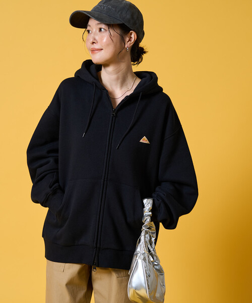 FREAK'S STORE(フリークスストア)の「限定展開 KELTY × FREAK'S STORE/ケルティ 別注 裏起毛 フルジップ パーカー(パーカー・レディース・ピンク/ライトグレー/ネイビー/ブラウン/ベージュ/オリーブ/ブラック・フリ-)」の12枚目の写真