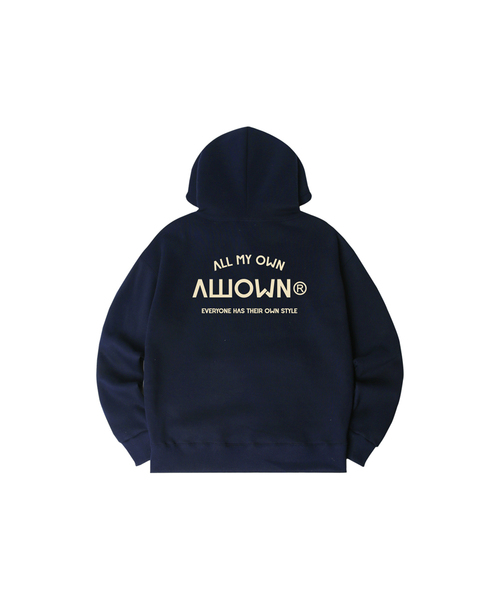 ALLIOWN（オールイオン）の「A/L EVERYONE オーバーサイズ 起毛 フードパーカー (GOH4-6AL033)（パーカー・メンズ・ブラック/ホワイト/ネイビー/ライトグレー/チャコールグレー/アイボリー・MEDIUM/LARGE/X-LARGE）」の6枚目の写真
