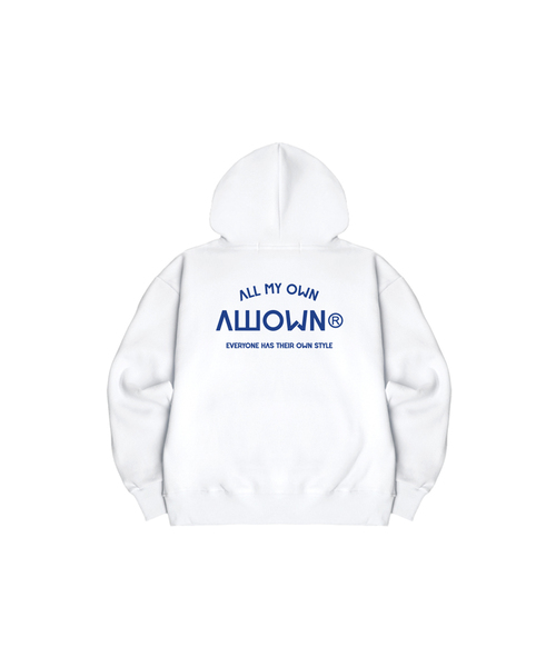 ALLIOWN（オールイオン）の「A/L EVERYONE オーバーサイズ 起毛 フードパーカー (GOH4-6AL033)（パーカー・メンズ・ブラック/ホワイト/ネイビー/ライトグレー/チャコールグレー/アイボリー・MEDIUM/LARGE/X-LARGE）」の2枚目の写真