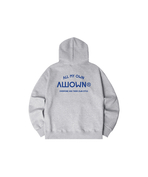 ALLIOWN（オールイオン）の「A/L EVERYONE オーバーサイズ 起毛 フードパーカー (GOH4-6AL033)（パーカー・メンズ・ブラック/ホワイト/ネイビー/ライトグレー/チャコールグレー/アイボリー・MEDIUM/LARGE/X-LARGE）」の4枚目の写真