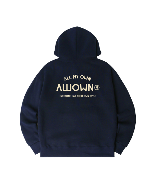 ALLIOWN（オールイオン）の「A/L EVERYONE オーバーサイズ 起毛 フードパーカー (GOH4-6AL033)（パーカー・メンズ・ブラック/ホワイト/ネイビー/ライトグレー/チャコールグレー/アイボリー・MEDIUM/LARGE/X-LARGE）」の9枚目の写真