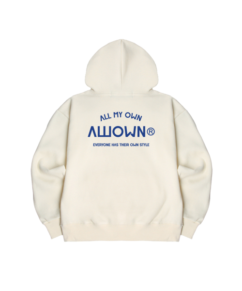 ALLIOWN（オールイオン）の「A/L EVERYONE オーバーサイズ 起毛 フードパーカー (GOH4-6AL033)（パーカー・メンズ・ブラック/ホワイト/ネイビー/ライトグレー/チャコールグレー/アイボリー・MEDIUM/LARGE/X-LARGE）」の11枚目の写真