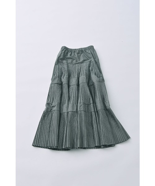 marjour(マージュール)の「TAFFETA CHECK TIERED SKIRT(スカート・レディース・ブラック・M)」の7枚目の写真