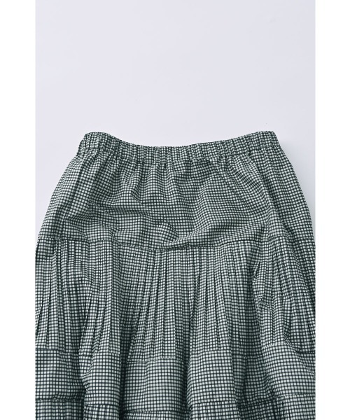 marjour(マージュール)の「TAFFETA CHECK TIERED SKIRT(スカート・レディース・ブラック・M)」の8枚目の写真