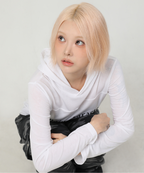 CATTLINE(カトリン)の「レタリングフードロングスリーブ(Tシャツ/カットソー・レディース・ホワイト・FREE)」の12枚目の写真
