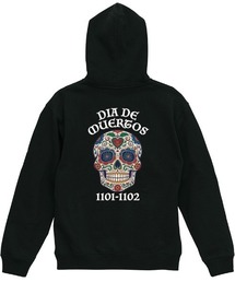 Ol' Basics（オールベーシックス）の「Ol' Basics（オール・ベーシックス） プルパーカー メンズ レディース ユニセックス スウェット 死者の日 ドクロ 骸骨 バックプリント プルオーバーパーカー フーディー スエット トップス アメカジ（パーカー）」