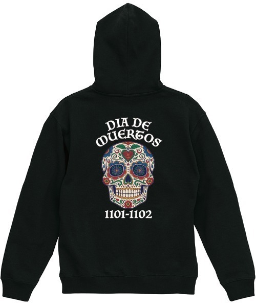 Ol' Basics(オールベーシックス)の「Ol' Basics(オール・ベーシックス) プルパーカー メンズ レディース ユニセックス スウェット 死者の日 ドクロ 骸骨 バックプリント プルオーバーパーカー フーディー スエット トップス アメカジ(パーカー・メンズ・ミックスグレー/レッド/モスグリーン/ブラック・M/L/XL)」の1枚目の写真