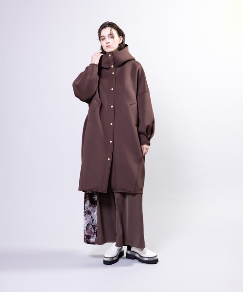 OSMOSIS(オズモーシス)の「プリント切替タックパンツ(その他パンツ・レディース・ブラウン/ブラック/ネイビー・ONE SIZE)」の11枚目の写真