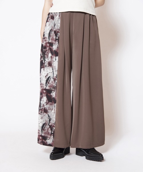 OSMOSIS(オズモーシス)の「プリント切替タックパンツ(その他パンツ・レディース・ブラウン/ブラック/ネイビー・ONE SIZE)」の17枚目の写真
