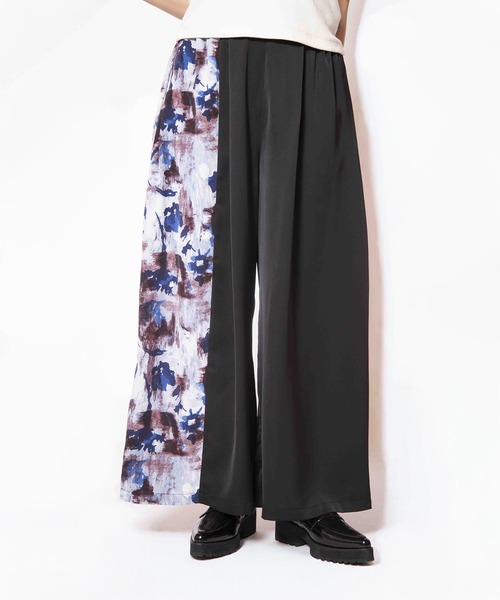 OSMOSIS(オズモーシス)の「プリント切替タックパンツ(その他パンツ・レディース・ブラウン/ブラック/ネイビー・ONE SIZE)」の18枚目の写真