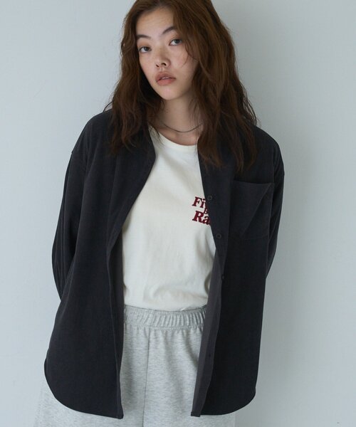 COLONY 2139(コロニートゥーワンスリーナイン)の「セットアップ/秋服 コーデュロイシャツ(シャツ/ブラウス・レディース・ピンク/ブラウン/チャコールグレー・FREE)」の1枚目の写真