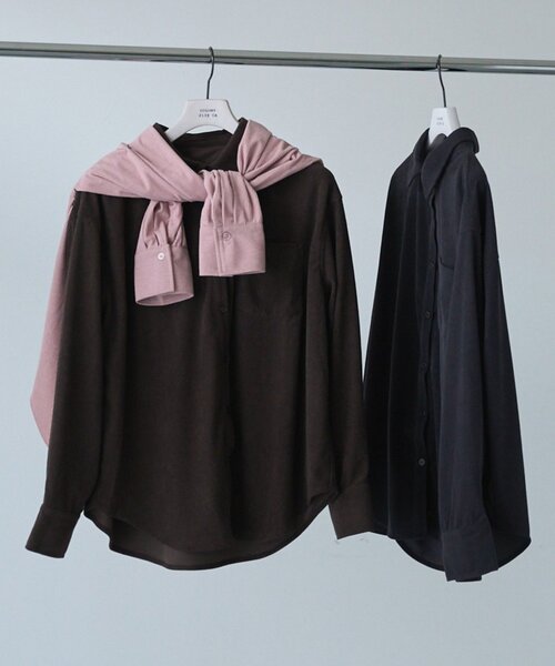 COLONY 2139(コロニートゥーワンスリーナイン)の「セットアップ/秋服 コーデュロイシャツ(シャツ/ブラウス・レディース・ピンク/ブラウン/チャコールグレー・FREE)」の13枚目の写真