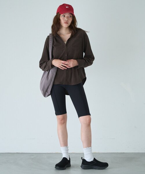 COLONY 2139(コロニートゥーワンスリーナイン)の「セットアップ/秋服 コーデュロイシャツ(シャツ/ブラウス・レディース・ピンク/ブラウン/チャコールグレー・FREE)」の18枚目の写真