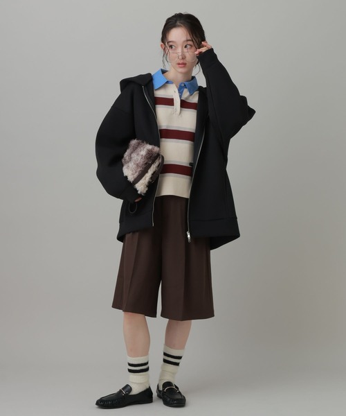 LAKOLE(ラコレ)の「ツータックハーフパンツ / 1057787(その他パンツ・レディース・ブラウン/ブラック/グレー・MEDIUM/LARGE)」の14枚目の写真