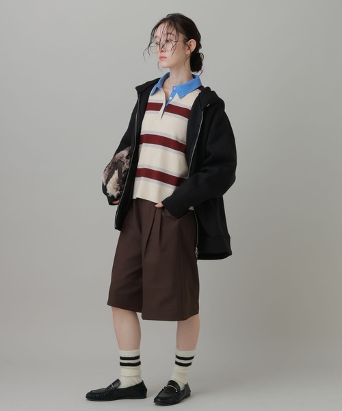 LAKOLE(ラコレ)の「ツータックハーフパンツ / 1057787(その他パンツ・レディース・ブラウン/ブラック/グレー・MEDIUM/LARGE)」の15枚目の写真