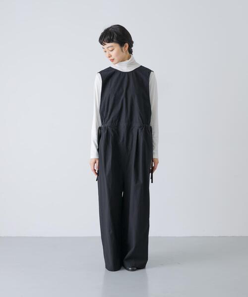 かぐれ(カグレ)の「『2サイズ展開』サイドギャザーサロペット(サロペット/オーバーオール・レディース・ブラック・0/1)」の15枚目の写真