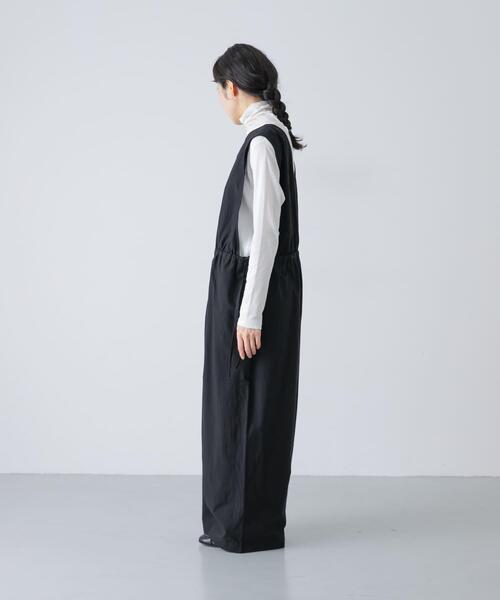 かぐれ(カグレ)の「『2サイズ展開』サイドギャザーサロペット(サロペット/オーバーオール・レディース・ブラック・0/1)」の16枚目の写真