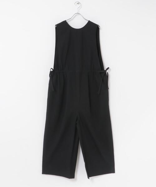 かぐれ(カグレ)の「『2サイズ展開』サイドギャザーサロペット(サロペット/オーバーオール・レディース・ブラック・0/1)」の8枚目の写真