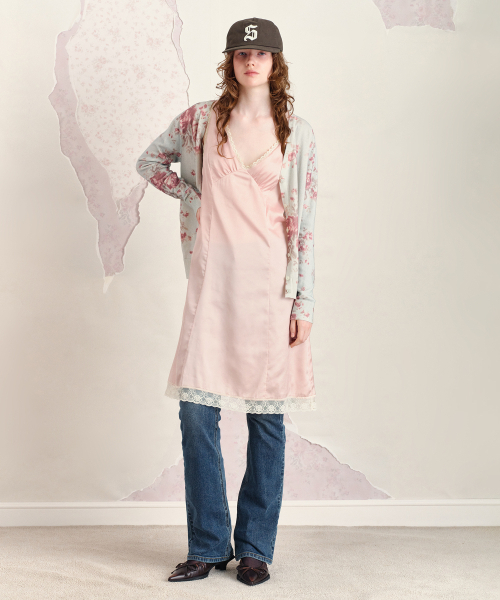 SUNBURNPROJECT(サンバーンプロジェクト)の「SILKY LACE SLIP DRESS, PINK(ワンピース・レディース・その他・SMALL/MEDIUM)」の1枚目の写真