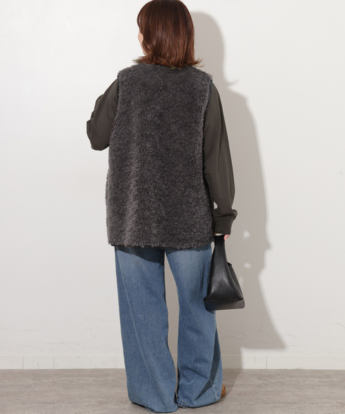 JOURNAL STANDARD relume(ジャーナルスタンダード レリューム)の「《新色》ラグランスリーブカレッジロングスリーブTEE(Tシャツ/カットソー・レディース・ホワイト/ピンク/ブラック系その他・FREE)」の7枚目の写真