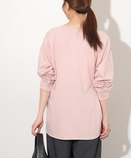 JOURNAL STANDARD relume(ジャーナルスタンダード レリューム)の「《新色》ラグランスリーブカレッジロングスリーブTEE(Tシャツ/カットソー・レディース・ホワイト/ピンク/ブラック系その他・FREE)」の22枚目の写真