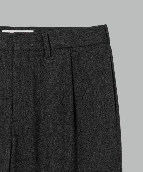 NONBLANK（ノンブランク）の「ウールフランネル ルーズフィットパンツ_MELANGE GREY（スラックス・メンズ・その他・LARGE/XX-LARGE/X-LARGE/MEDIUM）」の4枚目の写真