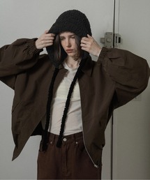 lawgy（ラウジー）の「pocket detail rounded blouson jacket / ポケットディテールラウンデッドブルゾンジャケット（ブルゾン）」