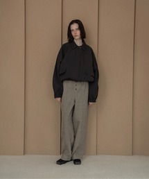 lawgy（ラウジー）の「pocket detail rounded blouson jacket / ポケットディテールラウンデッドブルゾンジャケット（ブルゾン）」