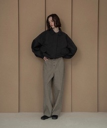 lawgy（ラウジー）の「pocket detail rounded blouson jacket / ポケットディテールラウンデッドブルゾンジャケット（ブルゾン）」