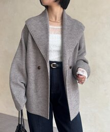 ショールカラーカーディガン