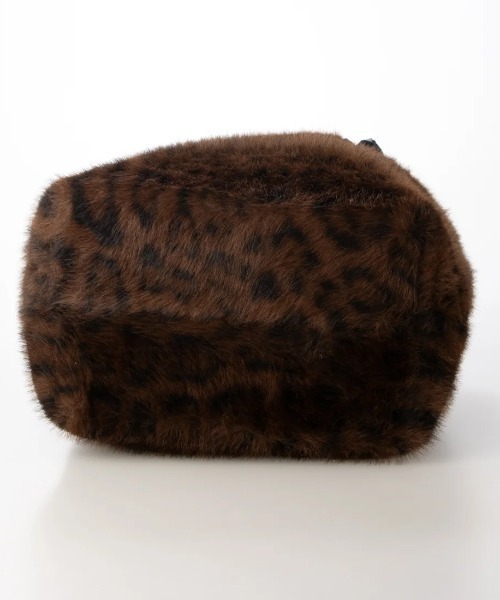 CACHELLIE（カシェリエ）の「F/FUR FRILL HANDLE TOTE（トートバッグ・レディース・ブラック/グレイッシュベージュ/レオパード・FREE）」の9枚目の写真