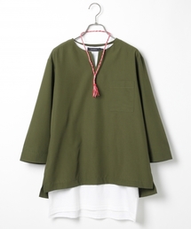 RAGEBLUE | スキッパープルオーバー7分袖/727262(シャツ/ブラウス)