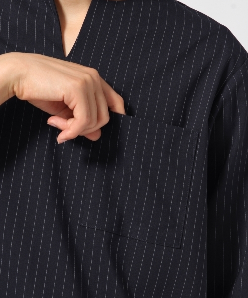 RAGEBLUE(レイジブルー)の「スキッパープルオーバー7分袖/727262(シャツ/ブラウス・メンズ・ブラック/オリーブ/その他/ネイビー・LARGE/MEDIUM)」の5枚目の写真