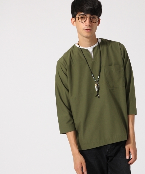 RAGEBLUE(レイジブルー)の「スキッパープルオーバー7分袖/727262(シャツ/ブラウス・メンズ・ブラック/オリーブ/その他/ネイビー・LARGE/MEDIUM)」の18枚目の写真